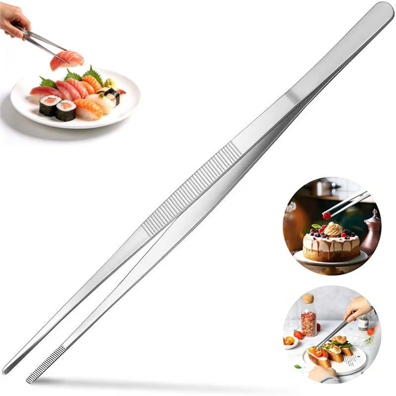 TEMU Pince de cuisine 7.87In, pinces à barbecue multifonctionnelles, pinces de cuisine, pinces à viande en acier inoxydable, pinces à gâteau, outils