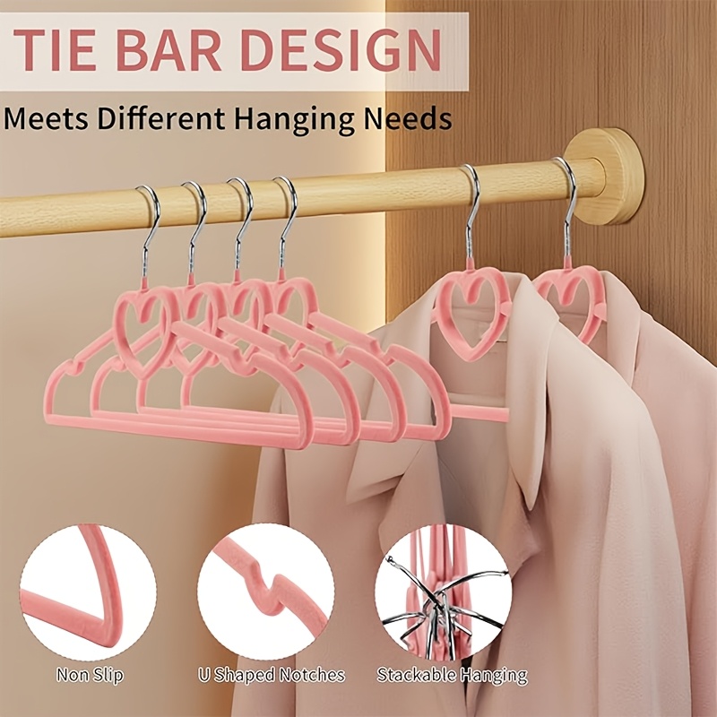 5pcs velvet pink hangers   shaped clothes pegs with 360 degree rotation hook non slip thin felt hangers for   coats dresses shirts jackets pants and wardrobe storage