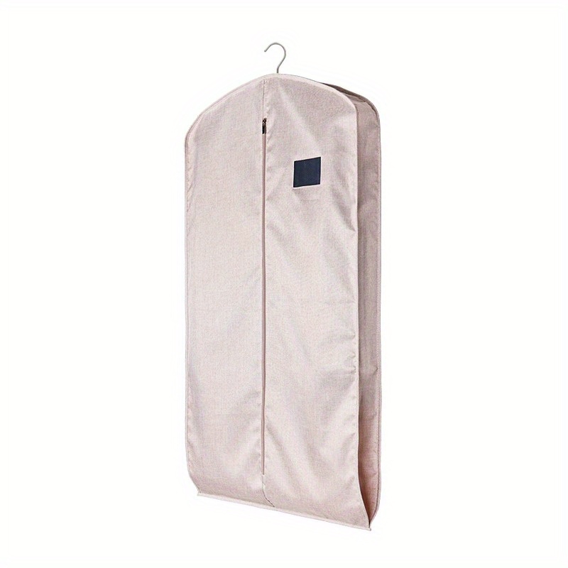TEMU 1pc Packed Fur Clothing Dust Cover Mink Coat Cover Dust Bag Household Oxford Cloth Breathable Storage Cover Wardrobe Hanging Garment Bag
