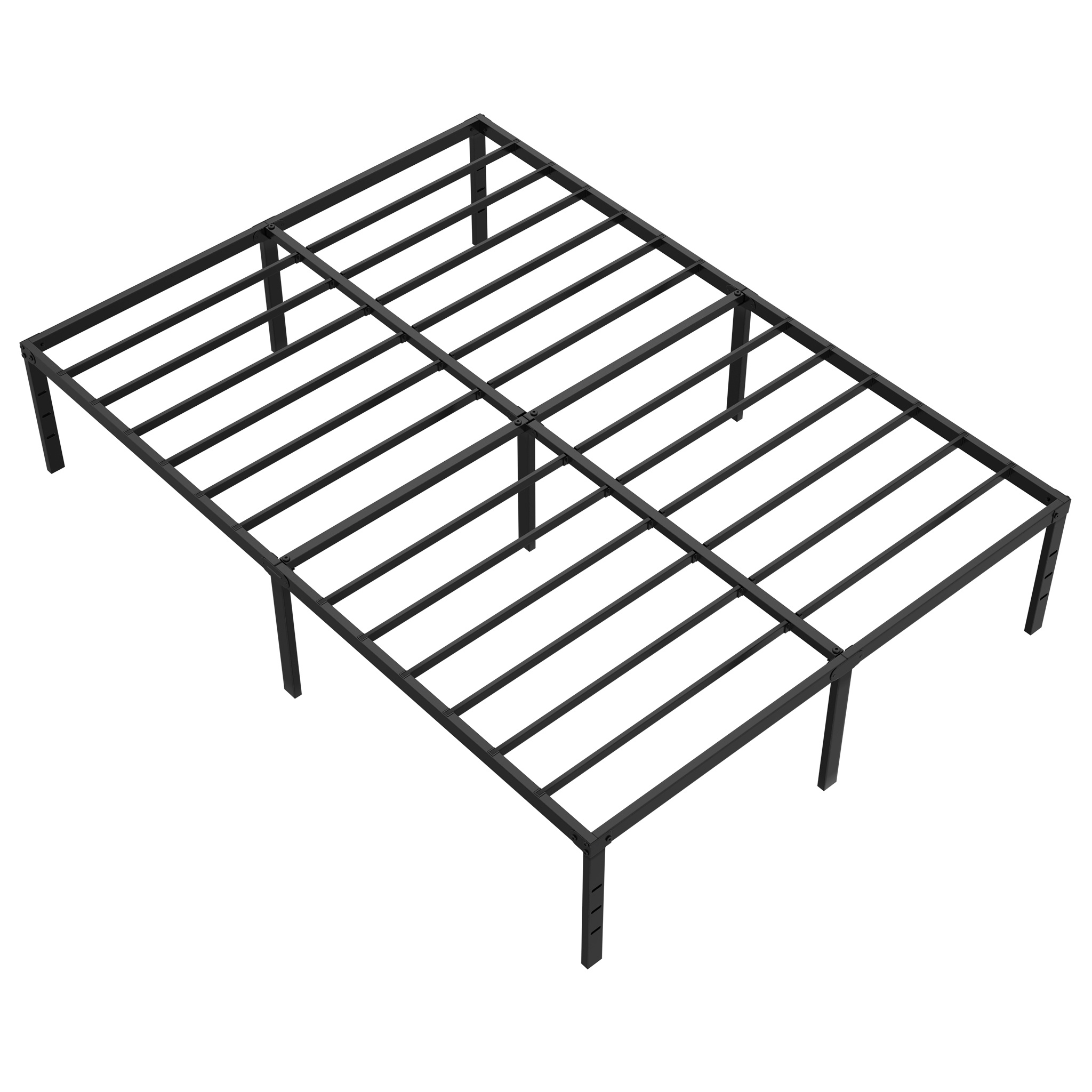 Metal Bed Frame With Storage Space, Metal Bed, , Suitable For Bedrooms Or Guest Rooms