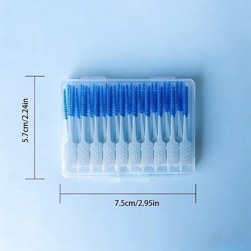 30-Pack Portable Interdental Picks for Daily Oral Hygiene