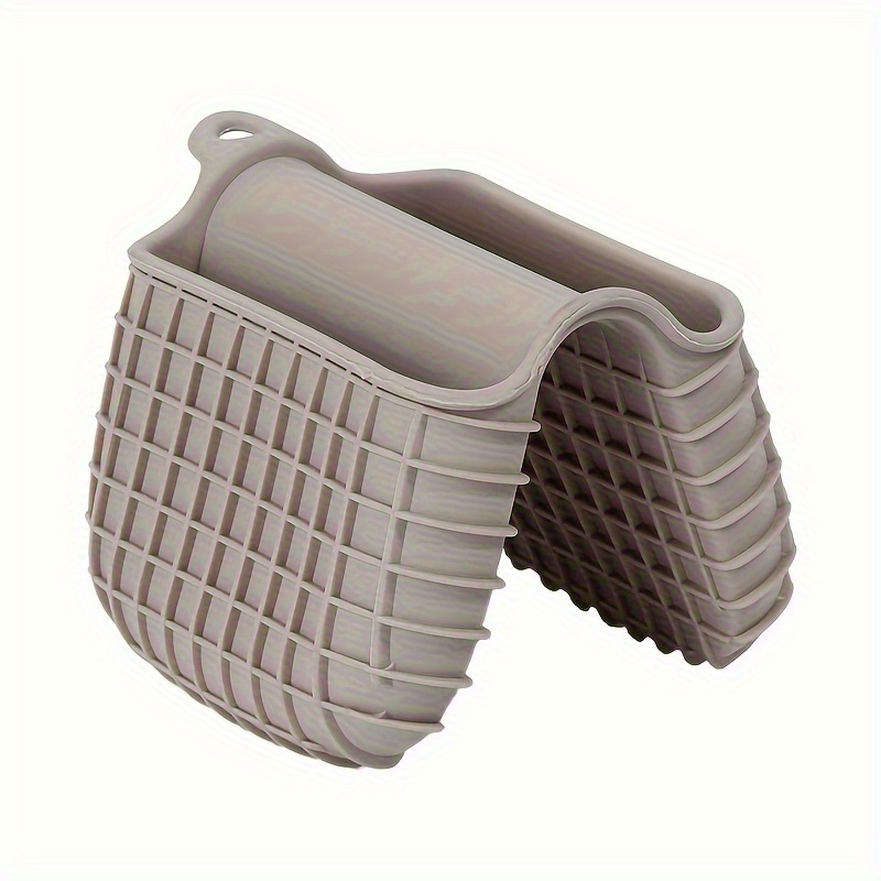 2pcs of silicone pot handle cover - silicone hand clip - anti slip, with textured surface to ensure cooking safety, thickened anti scald design suitable for kitchen use, cookware handle protective cover, kitchen essentials