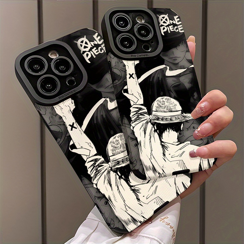Estuche Especial para Móvil con Diseño de Chico con Sombrero de Paja Adecuado para iPhone16,16plus,16pro,16promax, para iPhone 15,15Plus,15Pro,15ProMax, 14,14Plus,14Pro,14ProMax, 13,13Pro,13ProMax, 12,12Pro,12ProMax, 11,11,11Pro Max,7,8,X,XS, Anti-manchas, a la Moda, Trendy