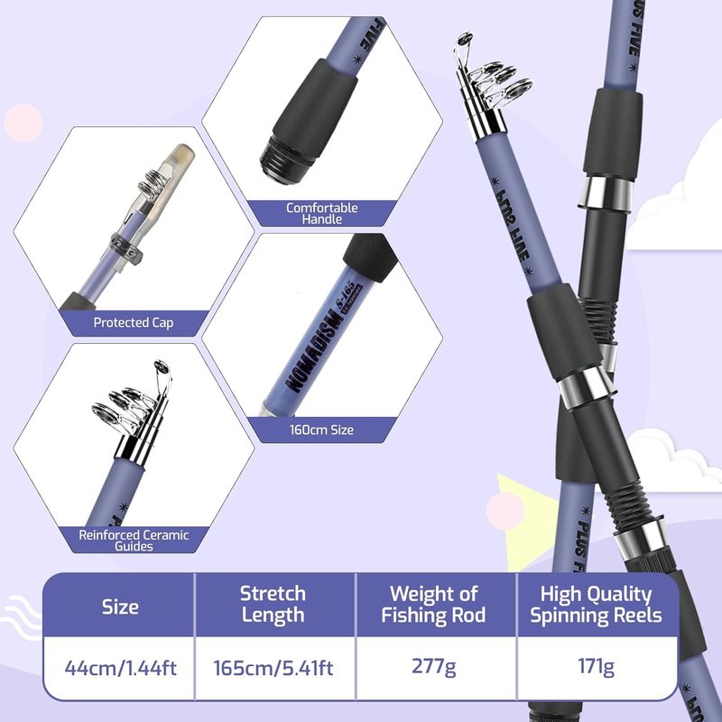 best quality fishing poles for youth Kids Pole, Telescopic Rod and Reel Combo Kit Boys Girls and an easy collapsible design for on Paw Patrol Boys Youth Fishing