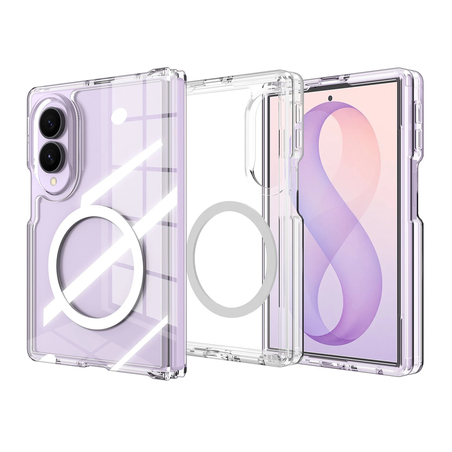 TEMU Phone Case - Suitable Case For Design Suitable For For Galaxy Z Fold 8 4g 5g 2026 Magnetic Case Soft Shockproof Bumper Protective Phone Case