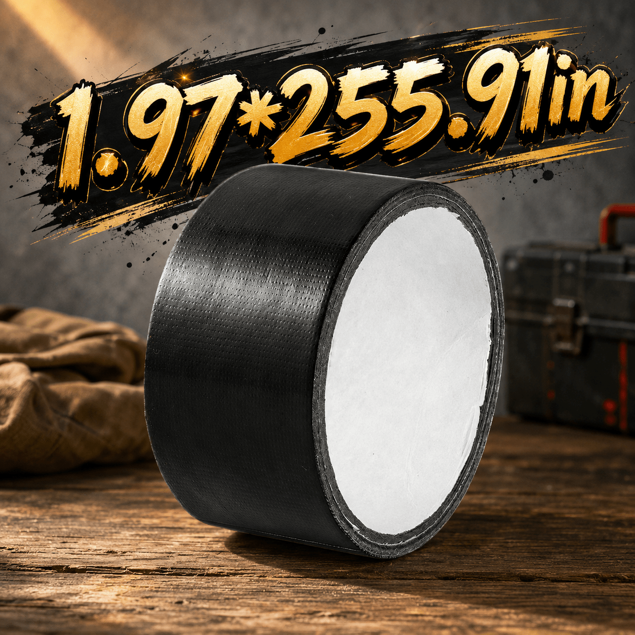 TEMU 1 Roll Of 255.91-inch Black Leak-proof Tape, Portable, Multi-functional, And Quick For Repairs. Available In Wide/narrow Sizes (1.97in/3.94in),