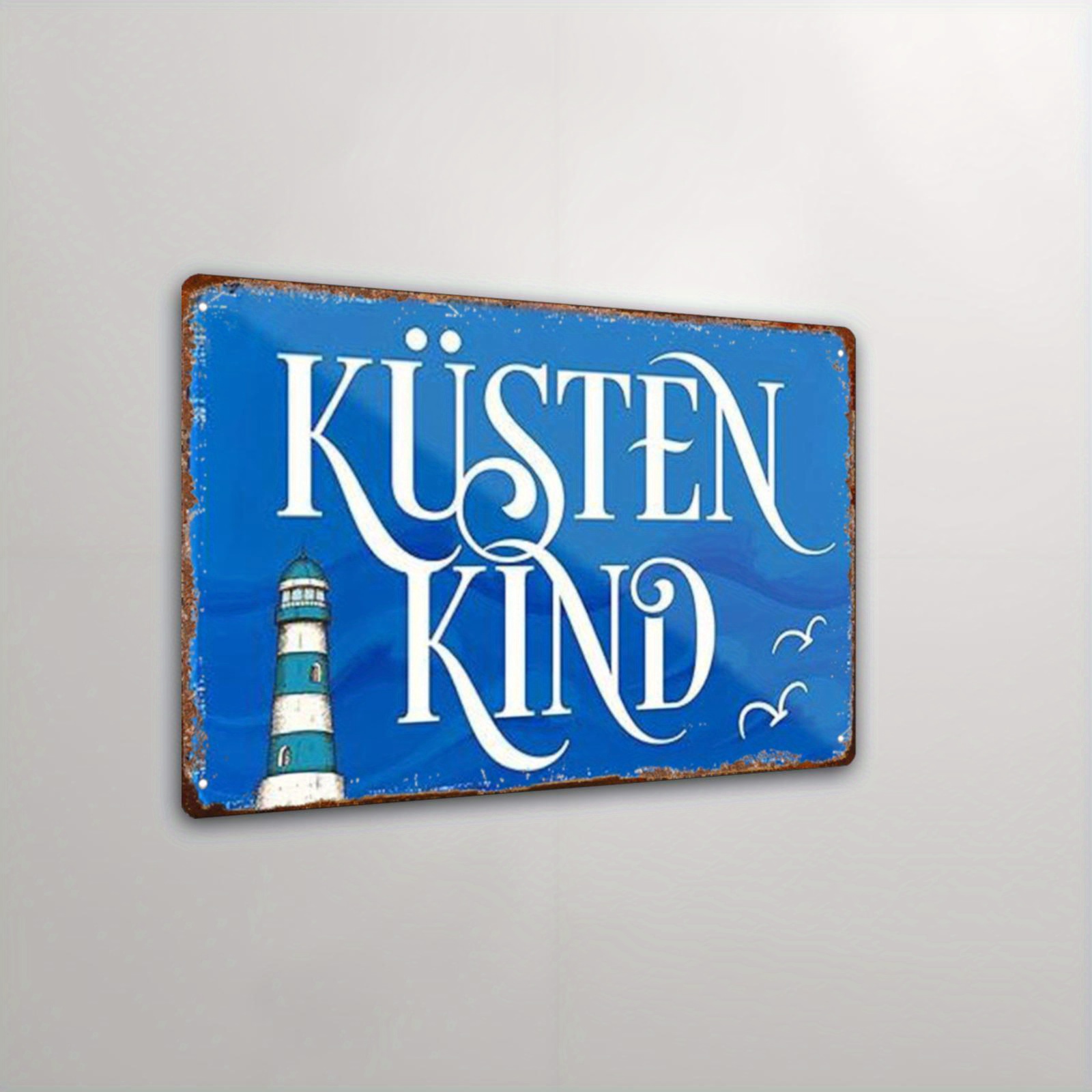 TEMU 1pc Aluminum Sign Wall Sculptures, Aluminium 8x12 Inch - North Sea, Sea & Sea: Maritime Sayings Decor & Gift Ideas (coastal )