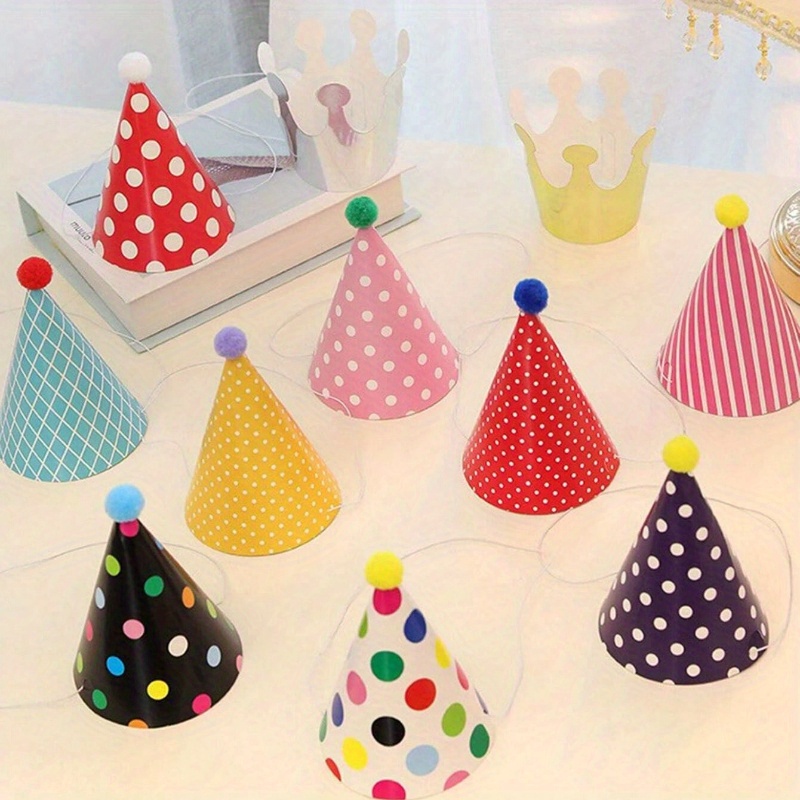 1set 11pcs birthday party cone hat bubble ball cute cake Temu