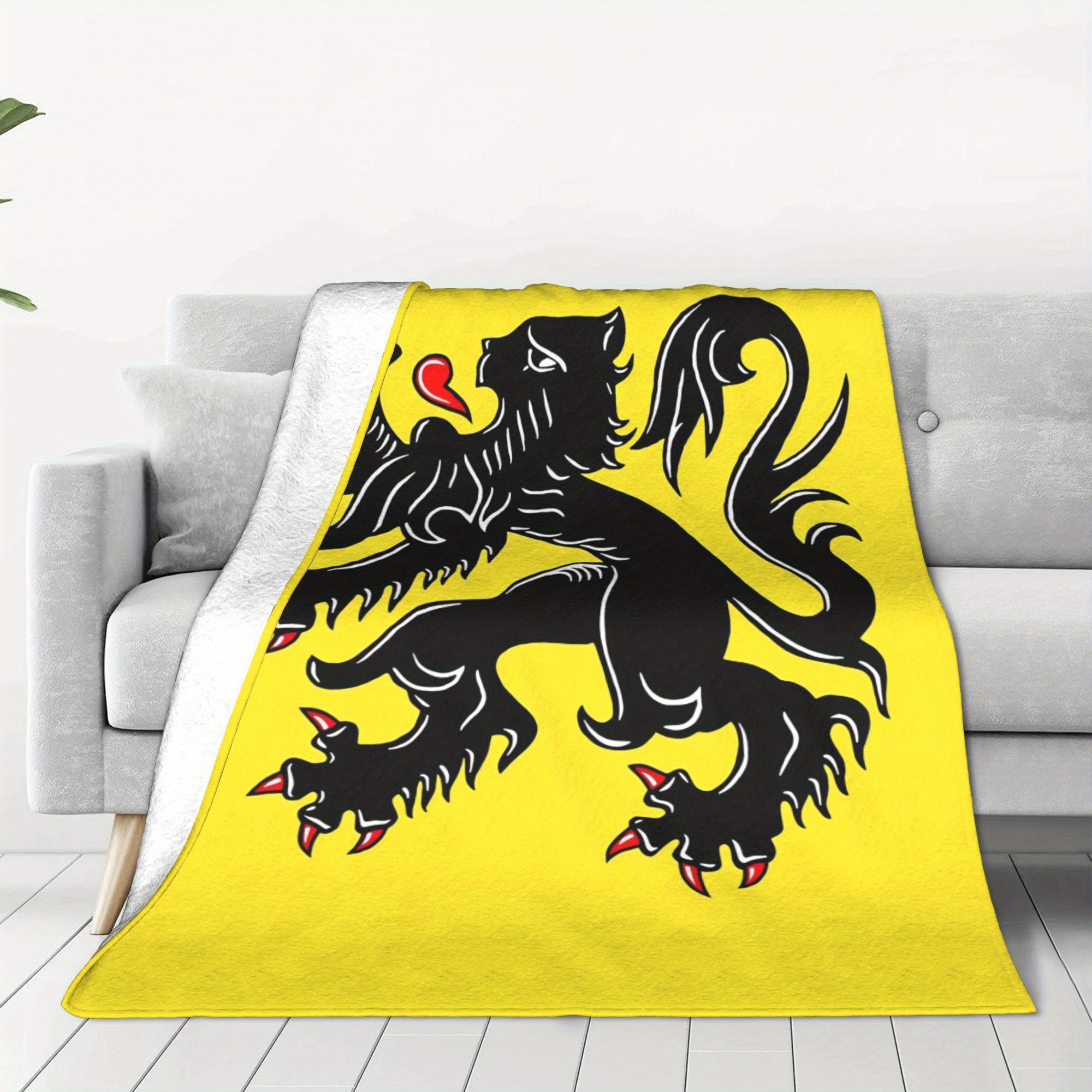 TEMU Or Flag Merchandise, Including Stickers And Products Like Cozy Blankets, Soft Picnic Blankets, And Warm Throws