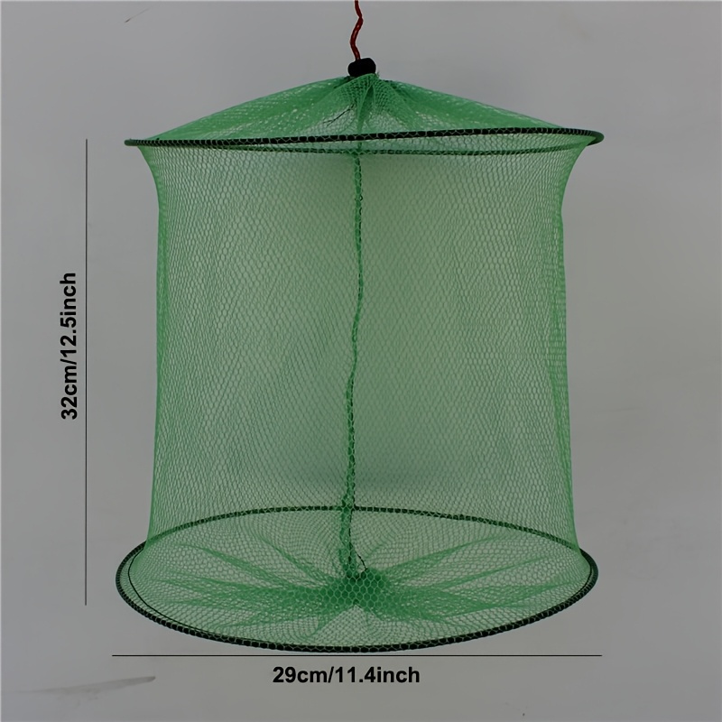 Image of Collapsible Quick-dry Cage - Made Of Durable Nylon With A Drawstring Closure, Suitable For Freshwater And Saltwater Fishing, Portable Net With An Design