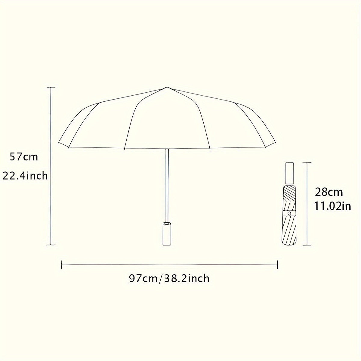 Automatic Open/Close Umbrella with One-Touch Button - Instant Open/Close, Compact Folding Design, Portable Collapsible Umbrella with 8-Rib Stability for Wind Resistance - All-Season Everyday & Formal Use - Ideal Gift for Christmas, Birthday, Travel - Black & White Optical Illusion Pattern, Outdoor Accessory, Modern Accessory, Durable Canopy, Fashion Lovers, Best for Christmas