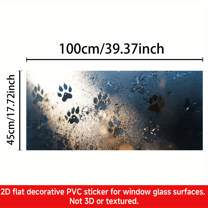 E-shop 2D Flat - 2D Flat - 1 Stück statische Klebefolie, zuschneidbare PVC 2D Flat Frost-Folie, Größe 39,37 Zoll x 17,72 Zoll, geeignet zur Dekoration