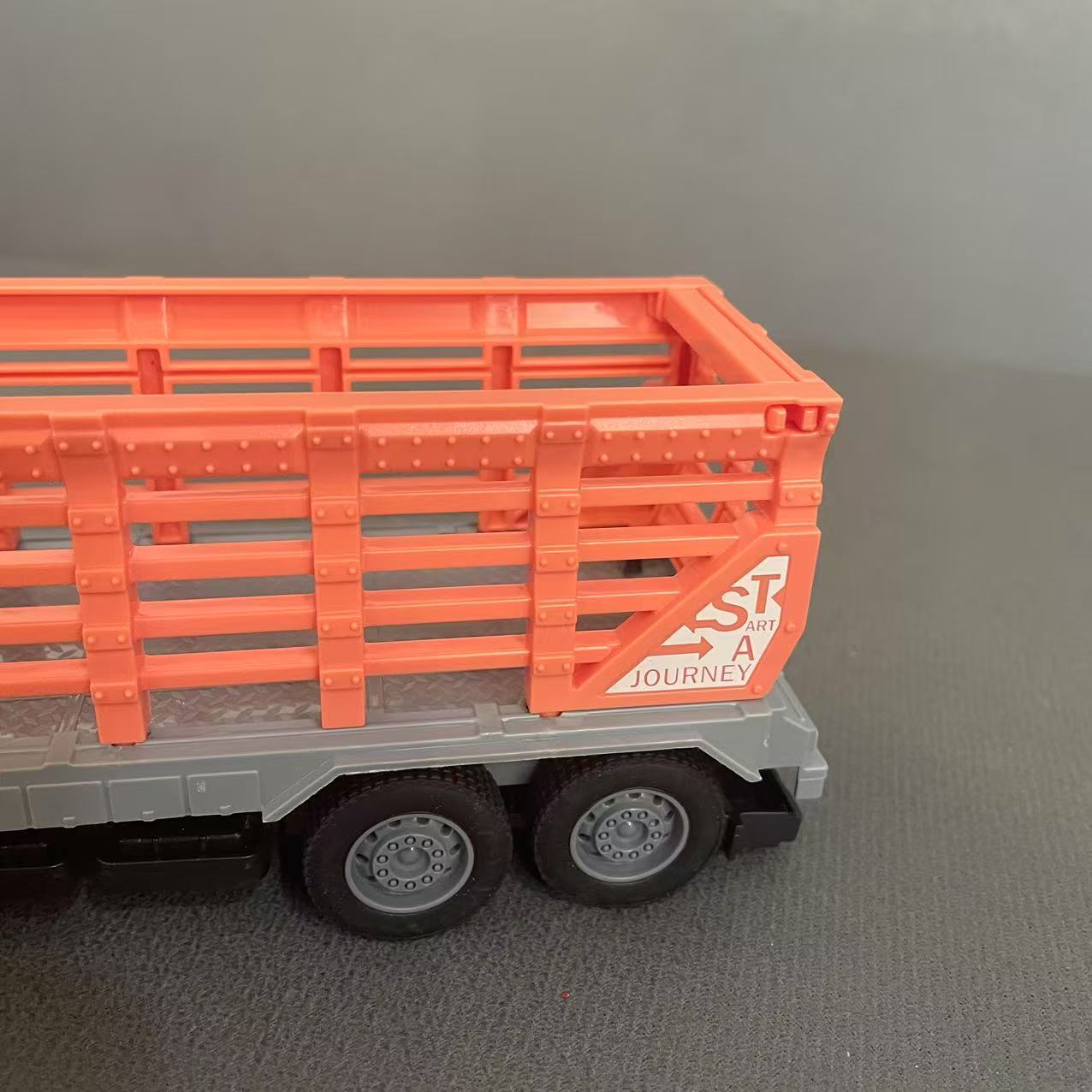 Eight-Wheel Heavy Duty Truck Toy with Alloy Front Pull Trailer Cargo Truck Push Forward