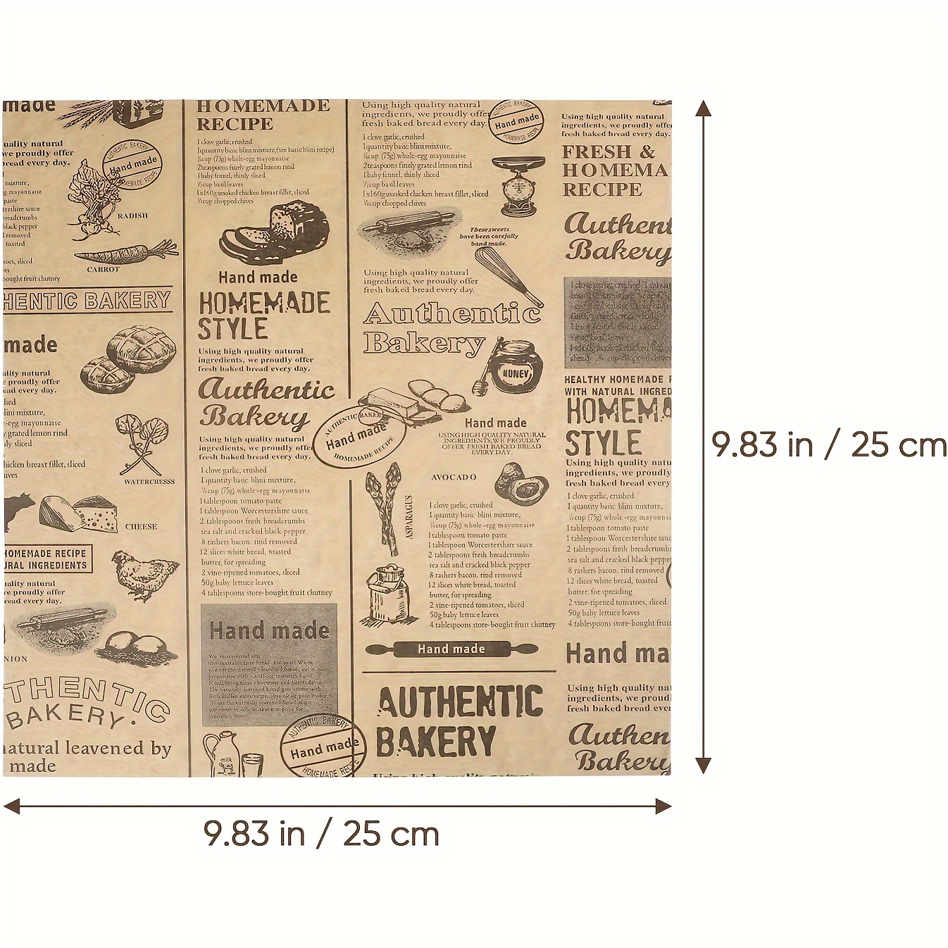 50 vintage newspaper printed grease proof wrapping paper true baking   wrap paper for sandwiches   and breads ideal for home kitchens Product details 3
