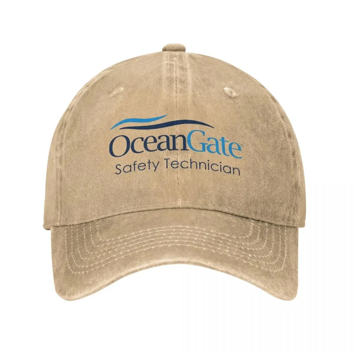 TEMU Vintage Safety Engineer Baseball , Unisex, Distressed Washed Headwear, Outdoor Travel