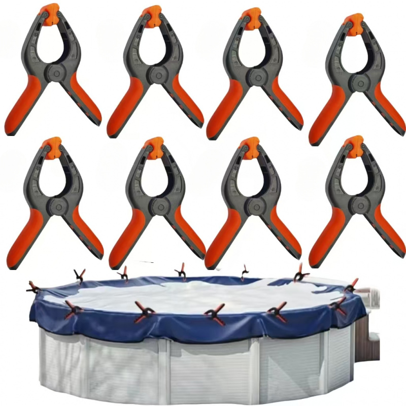 TEMU Pool Cover/canvas Heavy Duty Clip - Inflatable Boat/boat Rail Towel Holder Accessory - Weatherproof And Dual Locking Technology Inflatable Boat,