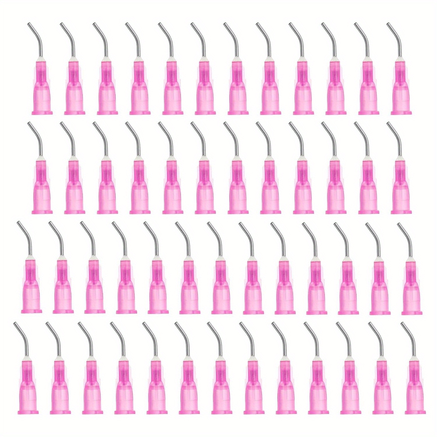 100 Disposable Bent Needles Of 12mm 18g For Laboratory Materials, Flushing Needles, Etching Agent Bent Needles, And Dispensing Needles, Used For Replenishing Liquid Ink Adhesives, In