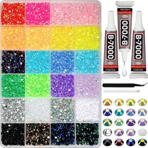 flash multicolor ab flat drills nail jewelry easy drill ornaments handmade all match jewelry materials for