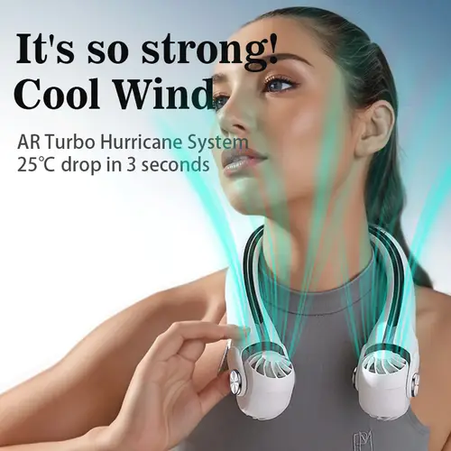 Usb Wind Generator neck fan sold on Temu United States