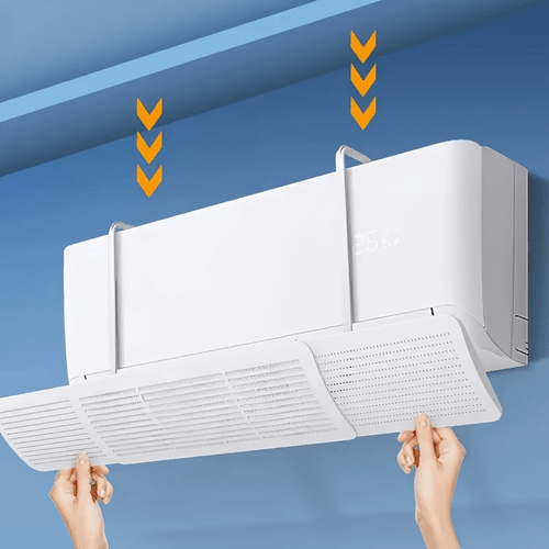 1pc of adjustable air conditioner deflector requires no power designed to airflow features rotating panel energy cover suitable for home and office applications