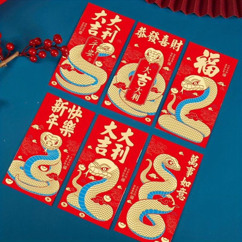 

2025 Chinese New Year Red Envelopes Set – 36pcs Large Money Red Packets For , Weddings, And