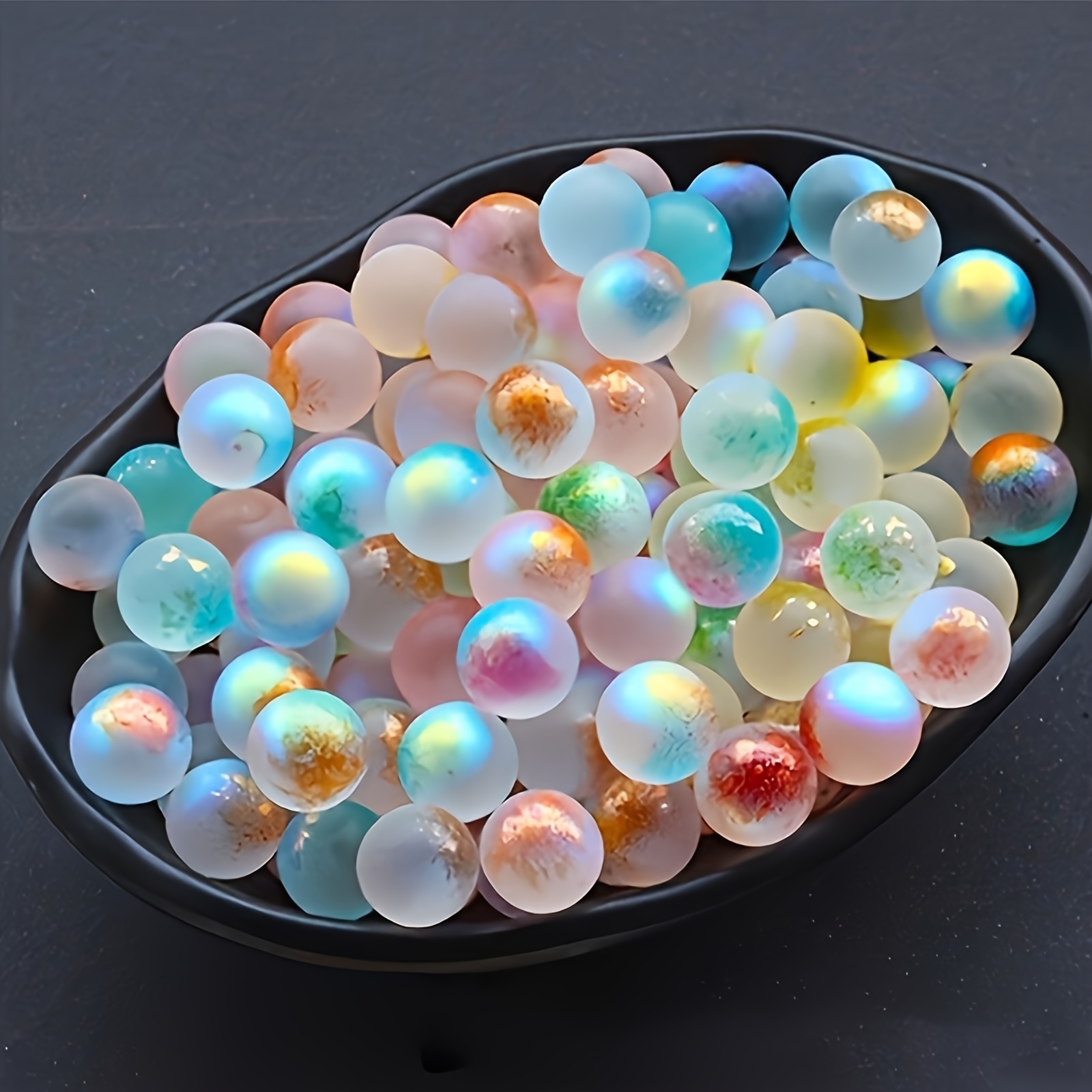 TEMU Ensemble de 26 pièces de marbre en verre ciel étoilé - Idéal pour la décoration de , de la cheminée et de camping-car