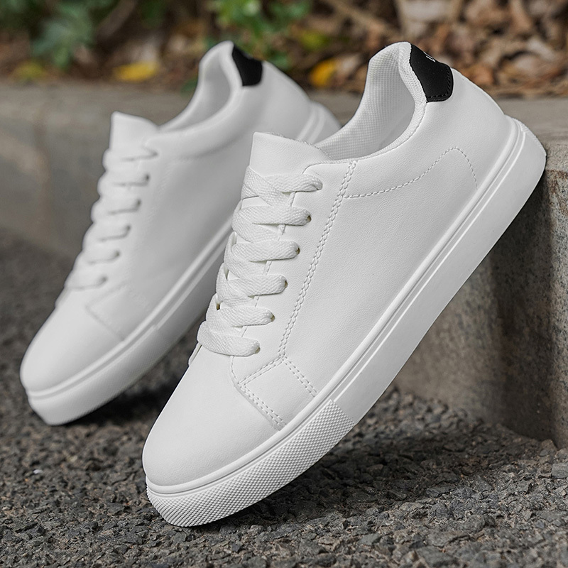 TEMU Loeikan Men's Low-top Skate Sneakers - Upper & Pvc Sole Anti-slip Skate Shoes Suitable For Skateboarding, Training, Commuting, Breathable Soft