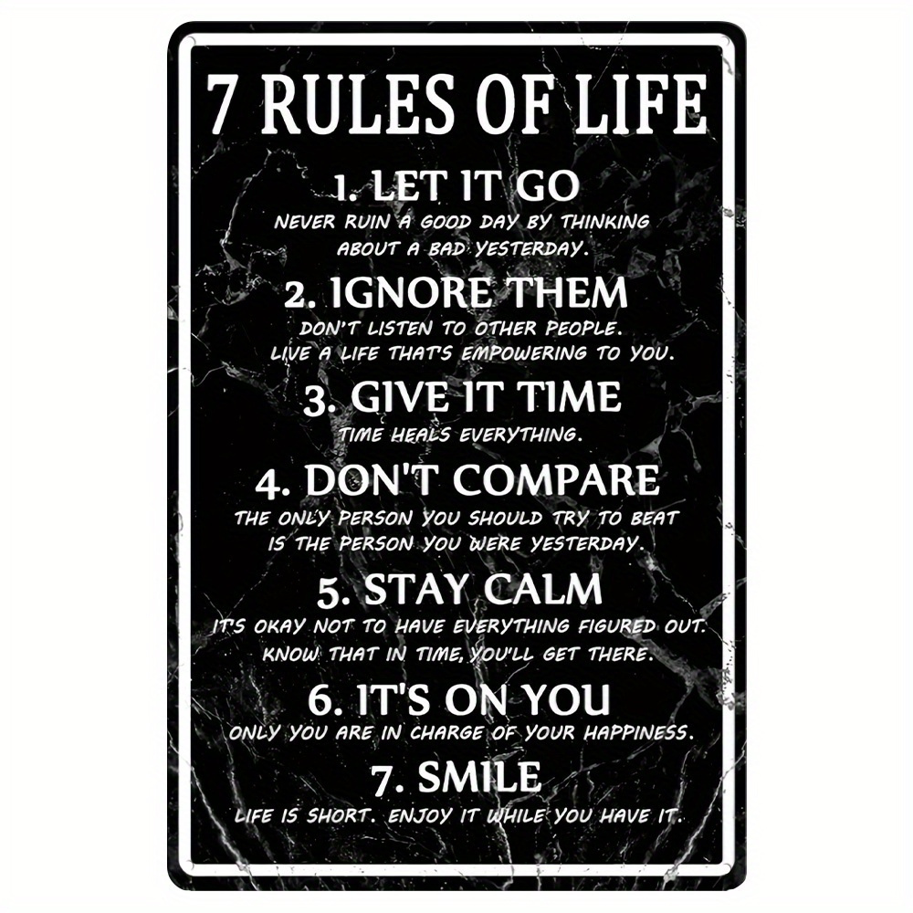 TEMU 2d Flat 1pc Vintage Aluminum Sign 20x30cm, Funny Hanging Wall Poster Decor For Patio Bedroom Country Home, 2d Flat