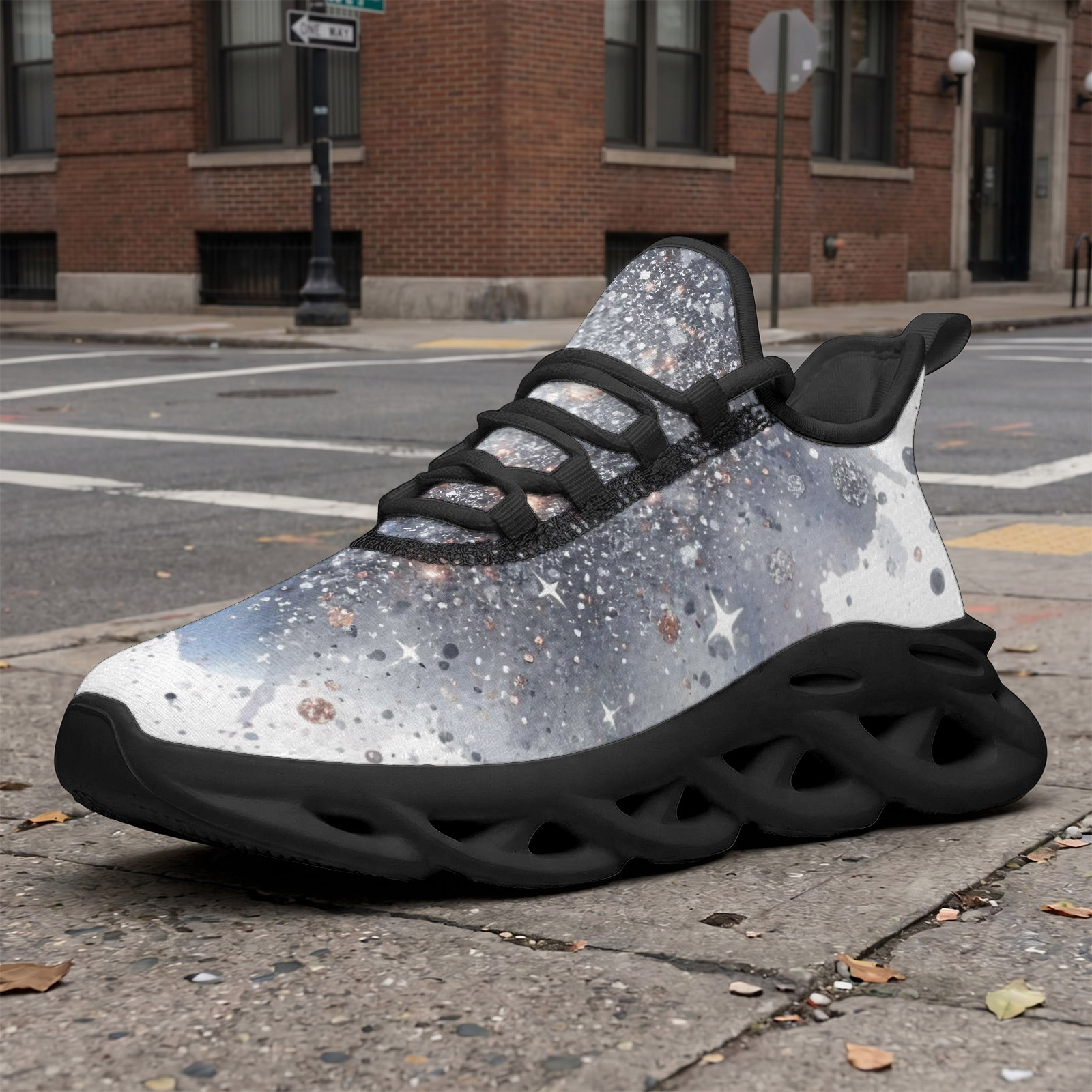TEMU Coolcustomize Men' Print Plus Size Walking Shoes Wide Fit Shoes, Fashion Casual Sneakers, Breathable Sports Shoes For Daily