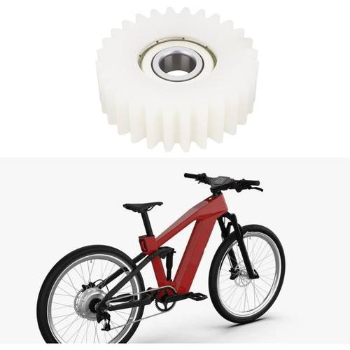 set of 2 e bike wheel hub motors featuring 28 teeth gears with bearings measuring 37 5x8x12mm suitable for most electric bicycles