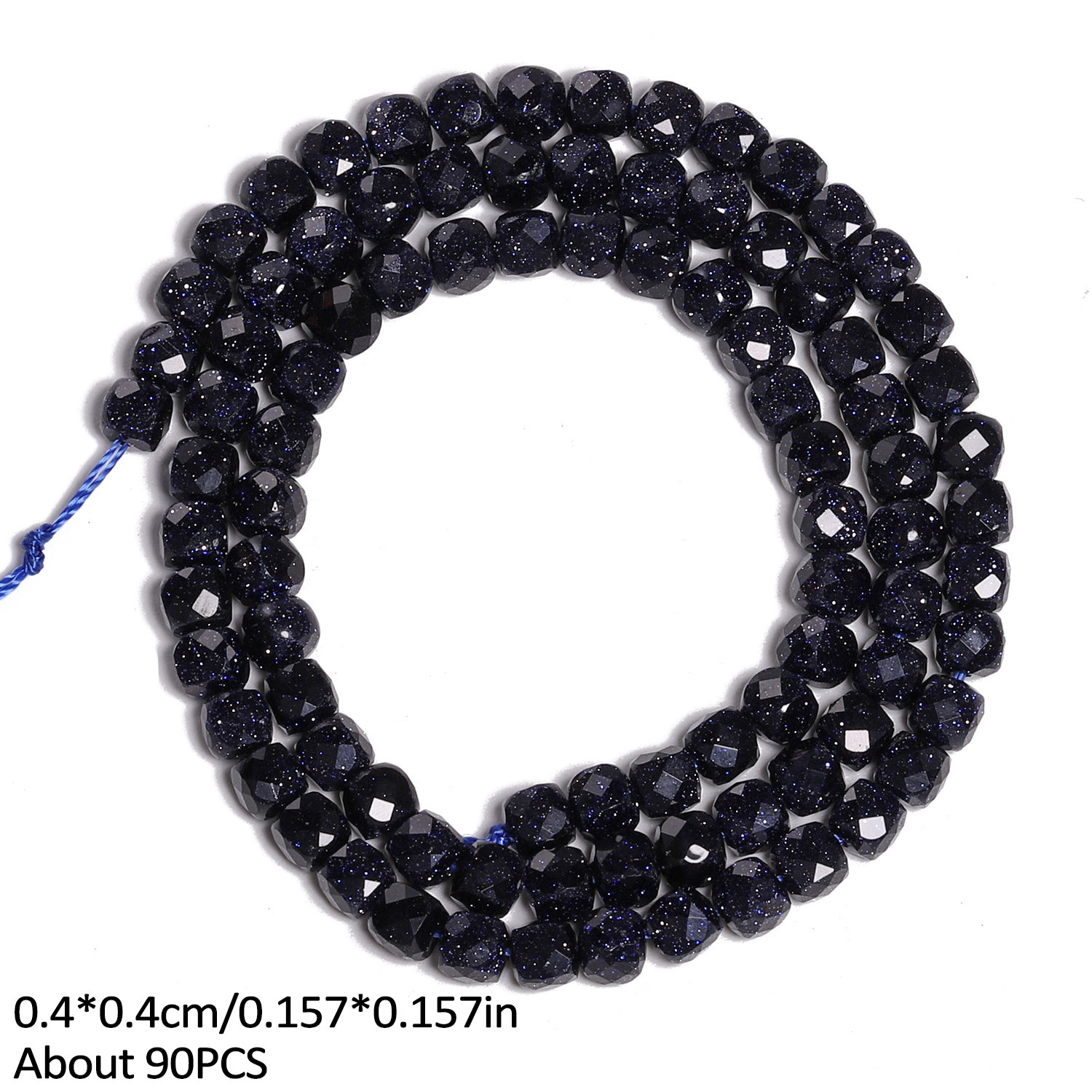 TEMU Perline di squadrata sfaccettata in da 4/7 mm, perline distanziate, per creare gioielli, braccialetti, collane, orecchini, aggiunte fatte a ,