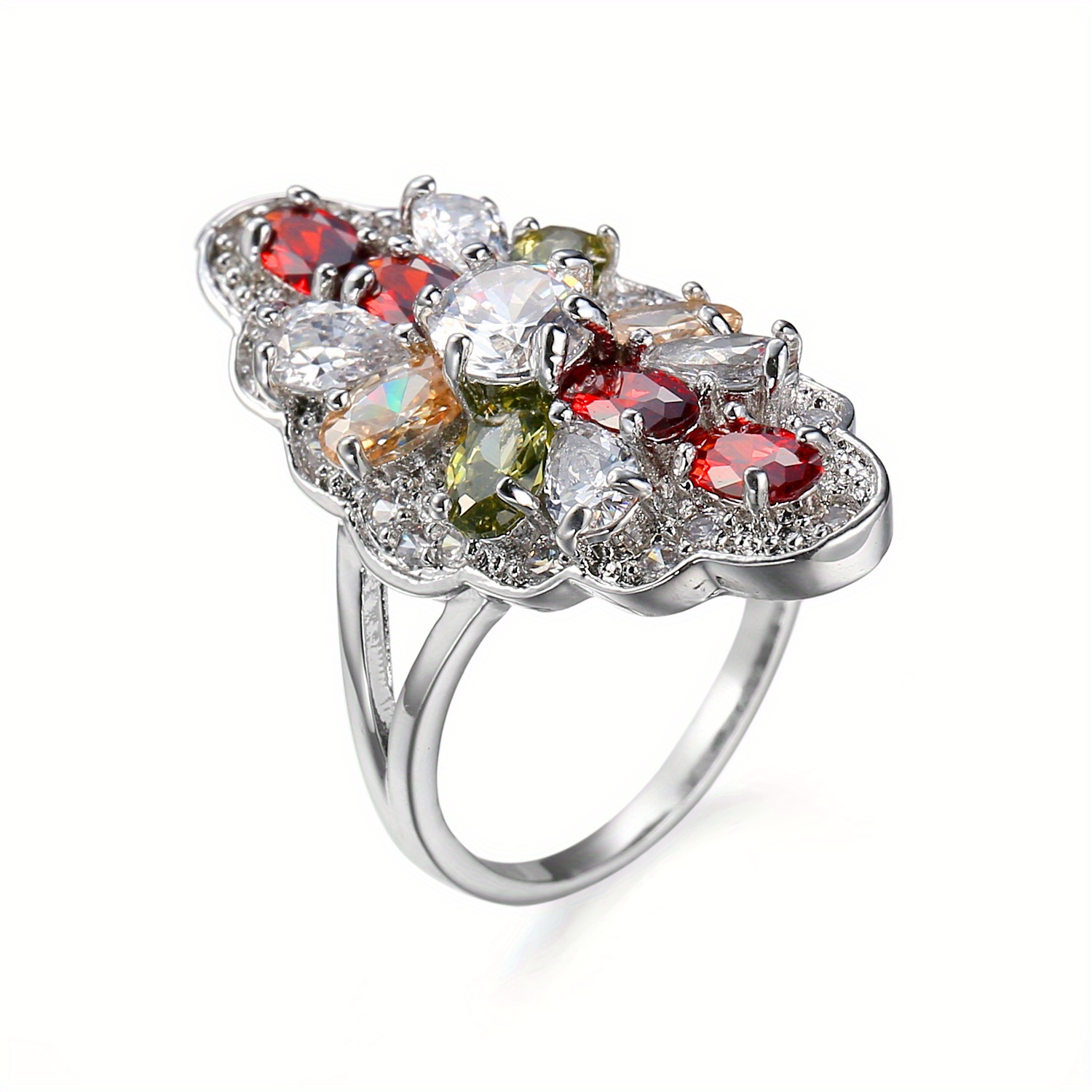 Men's Classic Floral Design Engagement Ring, Personalized Style