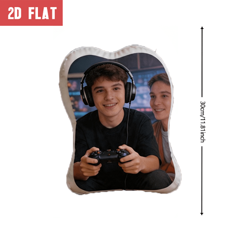 TEMU Personnalisation de photo : Coussin décoratif personnalisé de aux et multicolores pour moments , Oreiller d'appoint fantaisie à soi- pour canapé