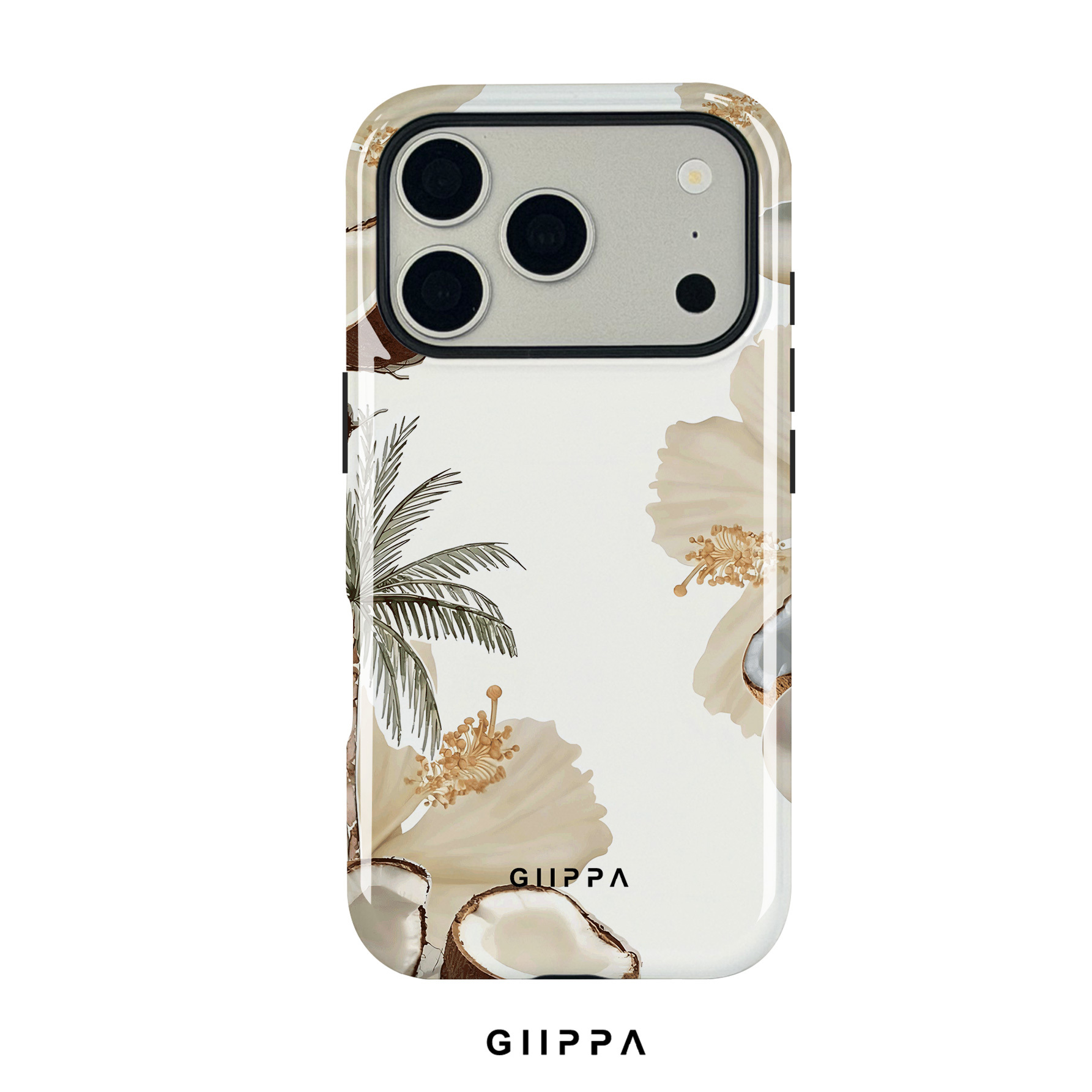 TEMU Phone Case - Tropic Glossy Film Case/tough Dual Layered/superior Protection/durable/phone Case For Iphone 17/16/15/14/13 Pro
