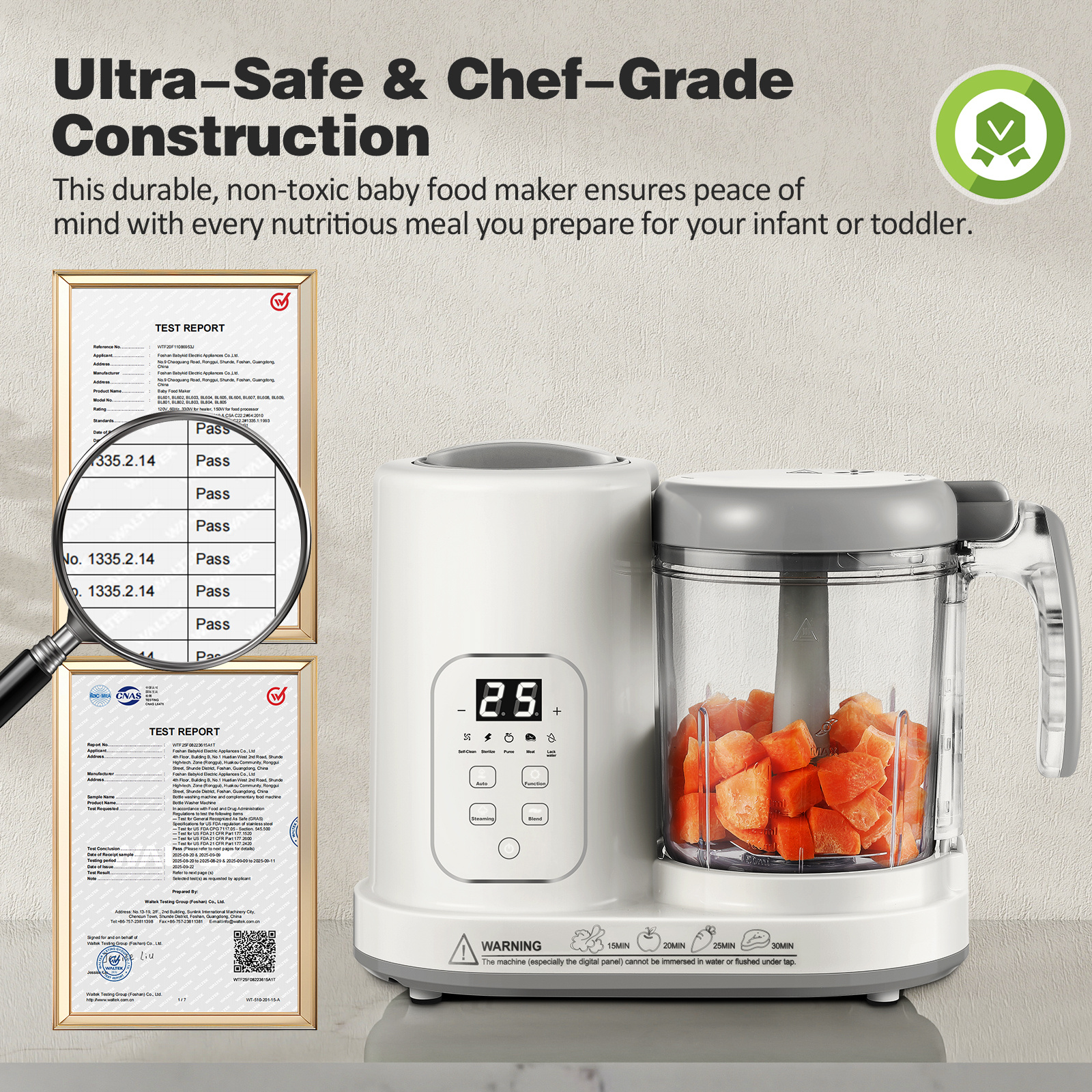 One Step Multifunctional Food Processor Steamer Puree Blender |... product image 6