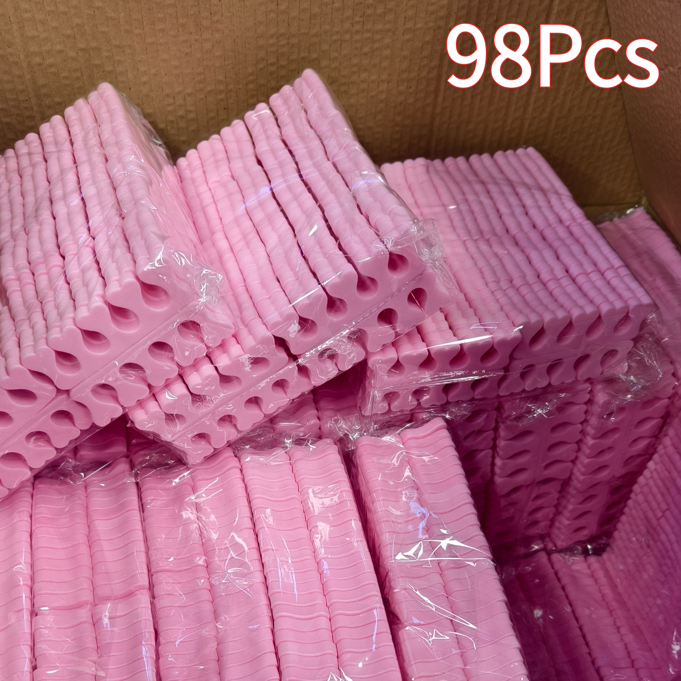 98pcs Soft Sponge Toe Separators for Nail Art