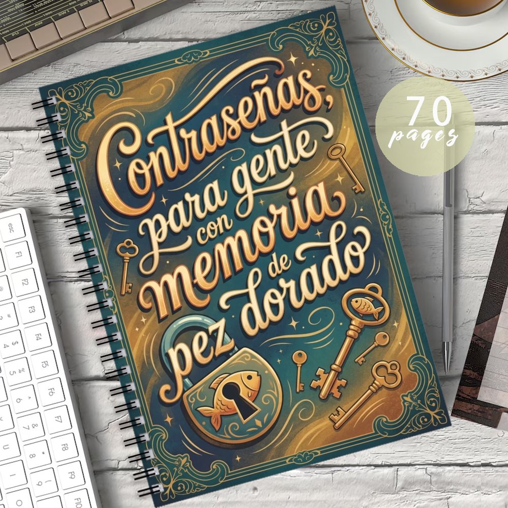 TEMU 1 cuaderno de contraseñas en español con , para grabar información de de sesión de sitios web, libro de gestión de contraseñas, herramienta