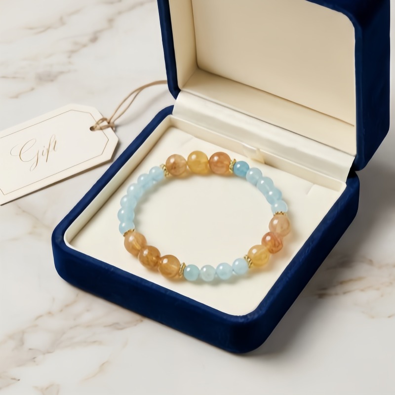 Bohemian Style Natural Stone Beaded Bracelet