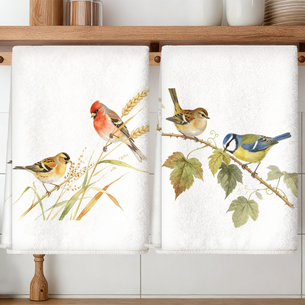 TEMU Juego de 2 toallas de cocina, paños de cocina de microfibra suaves y absorbentes para limpiar, regalos decorativos de inauguración de casa/ para
