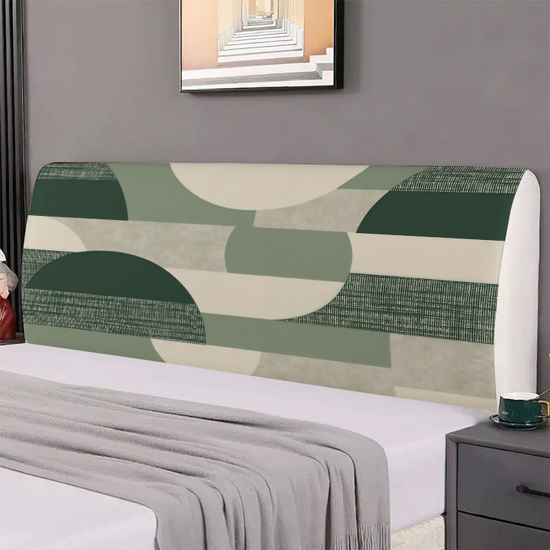 TEMU -1 pz Copraderiva geometrico verde, texture facile, stile moderno, motivo stampato piatto 2D, protezione per , utilizzo in , compatibile con