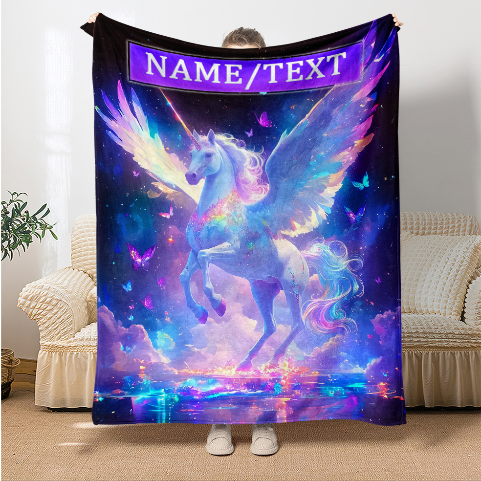 Einhorn Fleece Stoff Lila Einhorn Stoff Lila Baumwolle Geflügelte