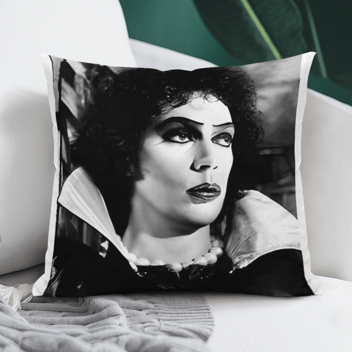 TEMU The Horror Modern Pillow Cover For Sofa Living Room Decor Double Sided Print