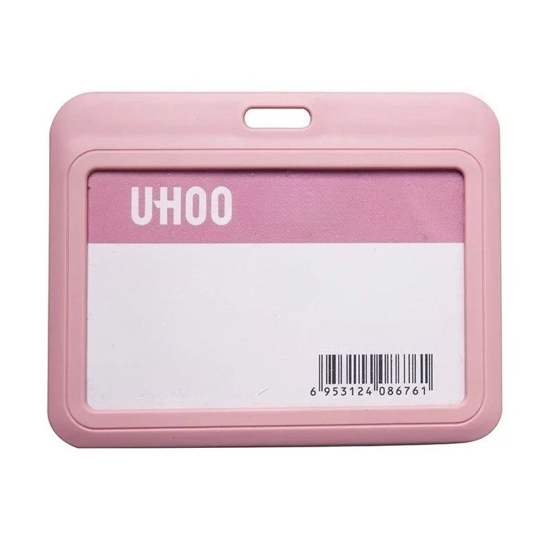 2d 1pc Of Transparent Id Card Holder For Students, Suitable For Name Badges And Office Use
