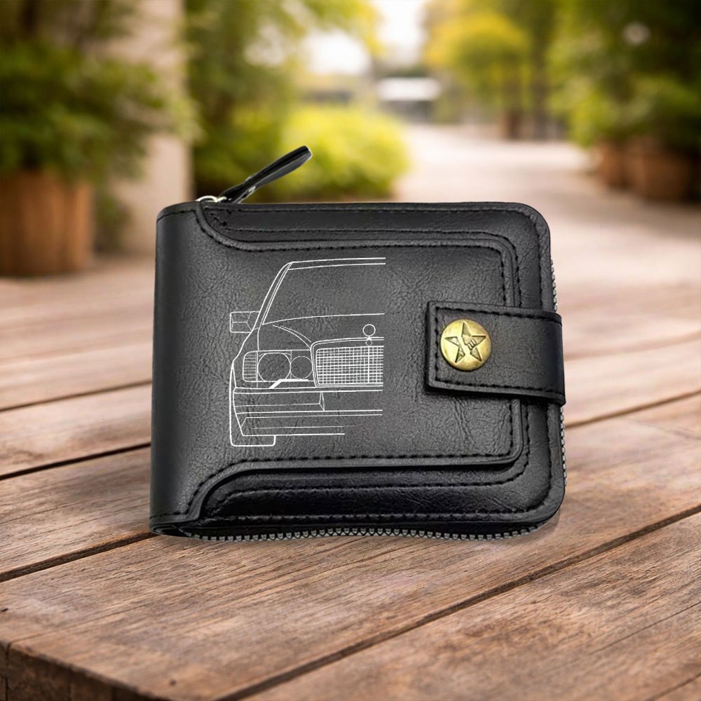 TEMU New Large-capacity Durable Vintage Coin Purse With Multiple Card Slots And Zipper Closure, Suitable For Storing Cash, Keys, Id Cards, And