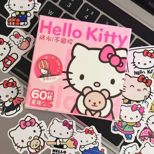 of 63pcs reward gift box cartoon kitty cat stickers hand account cute stationery stickers suitable for party supplies party gifts birthday gifts christmas halloween gifts most suitable for christmas