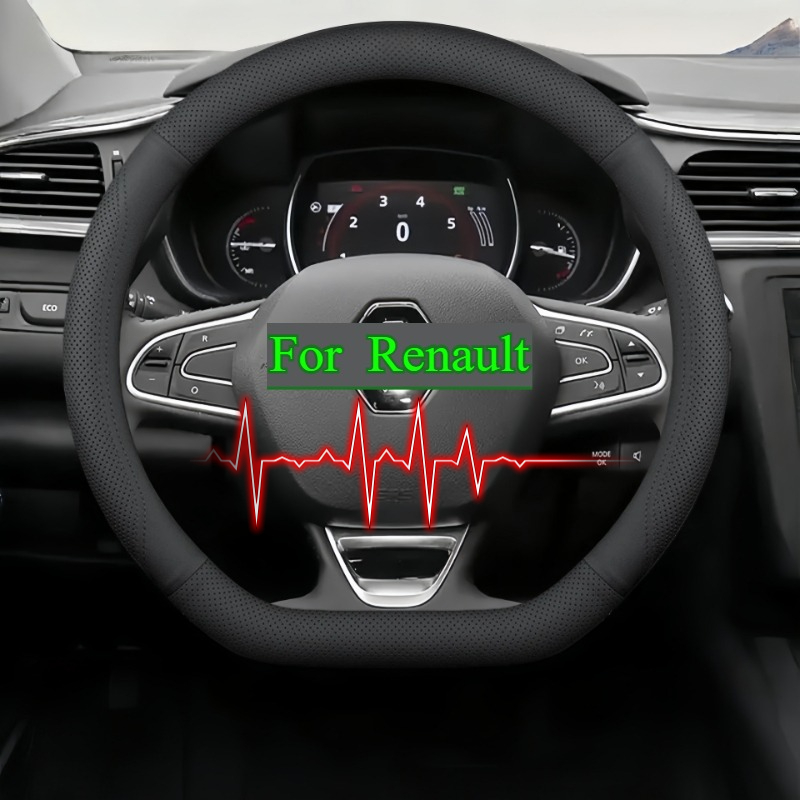 TEMU per Rotondi Tipo D for Renault 37-38,5 cm / 14,56-15,16 Pollici, con Design Perforato - Compatibile con Clio, , Megane, , , , Espa癟a, Alpine, ,