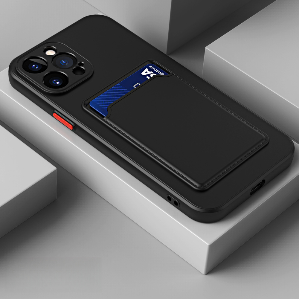 TEMU -blocking Textured Card Holder Phone Case, Fully Protective And Shock-resistant, Suitable For Iphone Models 16, 15, 14, 13, 12, 11, X, 8, 7,