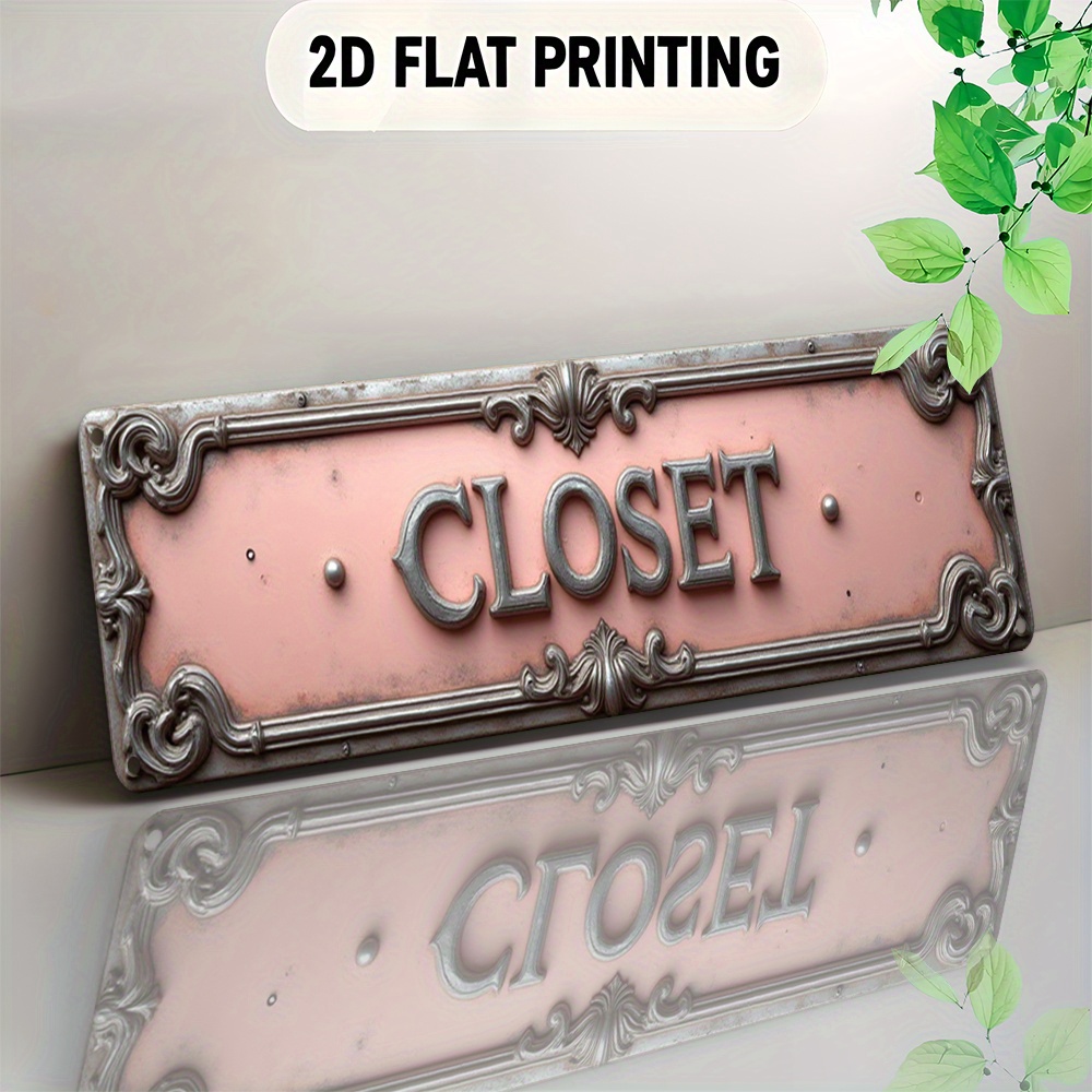 TEMU 2d Flat, Aluminum Signboard, An Interesting Wall-mounted Aluminum Decoration Item Rusty Metal Sign Vintage Style Basement Text , Used In Bars,