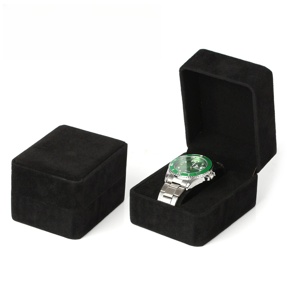 Fashion Flannel Watch Packaging Boxes Case Display Holder Bracelet Jewelry Storage Organizer For Woman Man Gift Wholesale