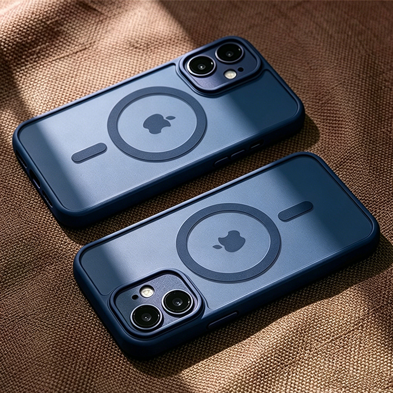 Trda ovitek za telefon: Vrhunski mat prosojen magnetni ovitek za iPhone 17 Pro Max 17E 16 Pro Max 15 14 13 12 11 Pro Air, z zaščito za objektiv
